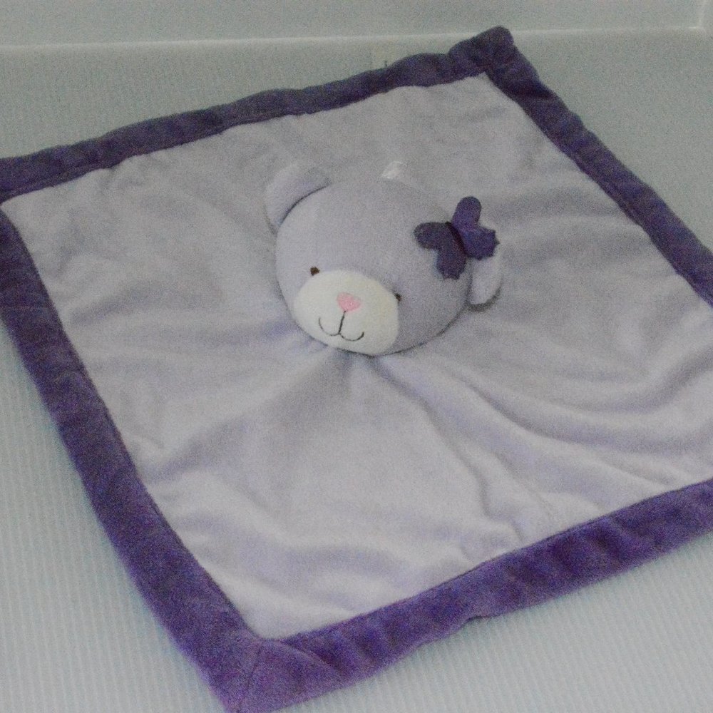 Tiddliwinks Purple Plush Teddy Bear Baby Lovey Toy